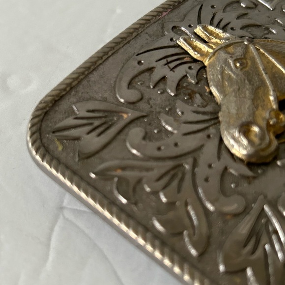Vintage equestrian belt buckle - Picture 3 of 9